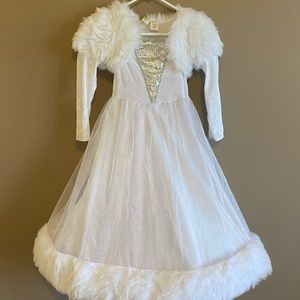 Beautiful Snow Queen Costume Dress